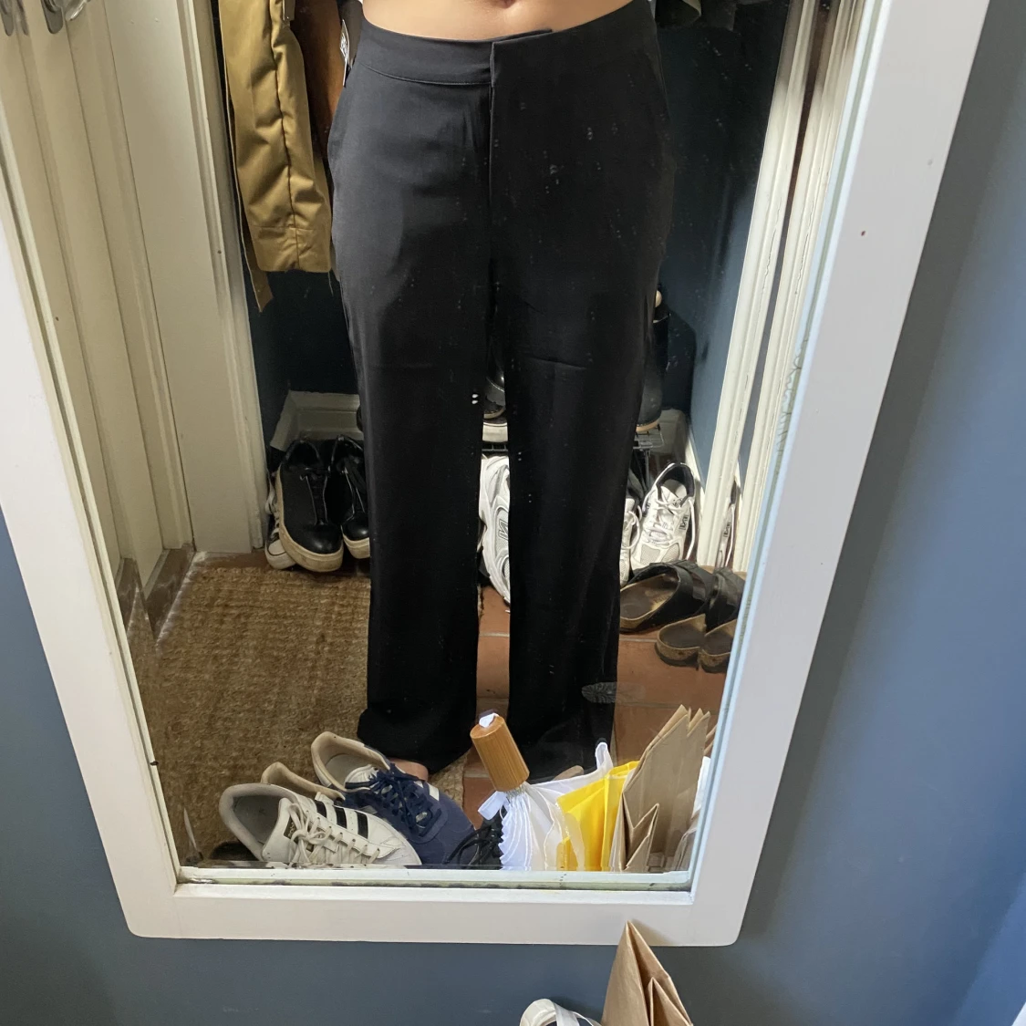 Lågmidjade kostymbyxor  - 90