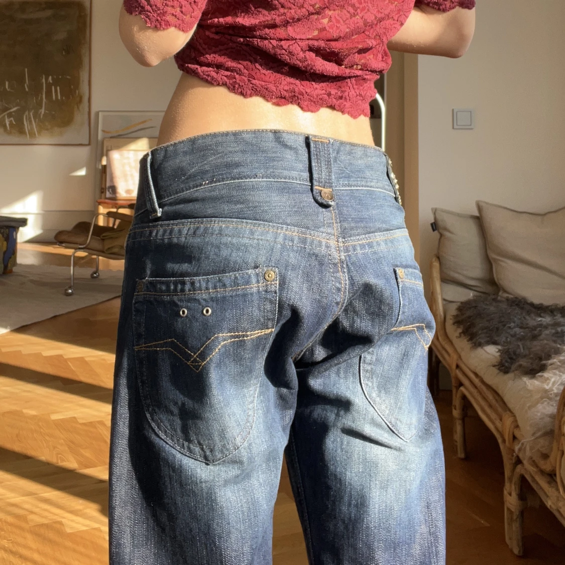 Lågmidjade jeans - 91