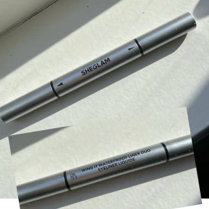 Dubbel eyeliner  - Jättebra svart tvåsidig eyeliner med stämpel från sheglam💛 aldrig andvänd. säljer för att den inte andvänds 🩵
