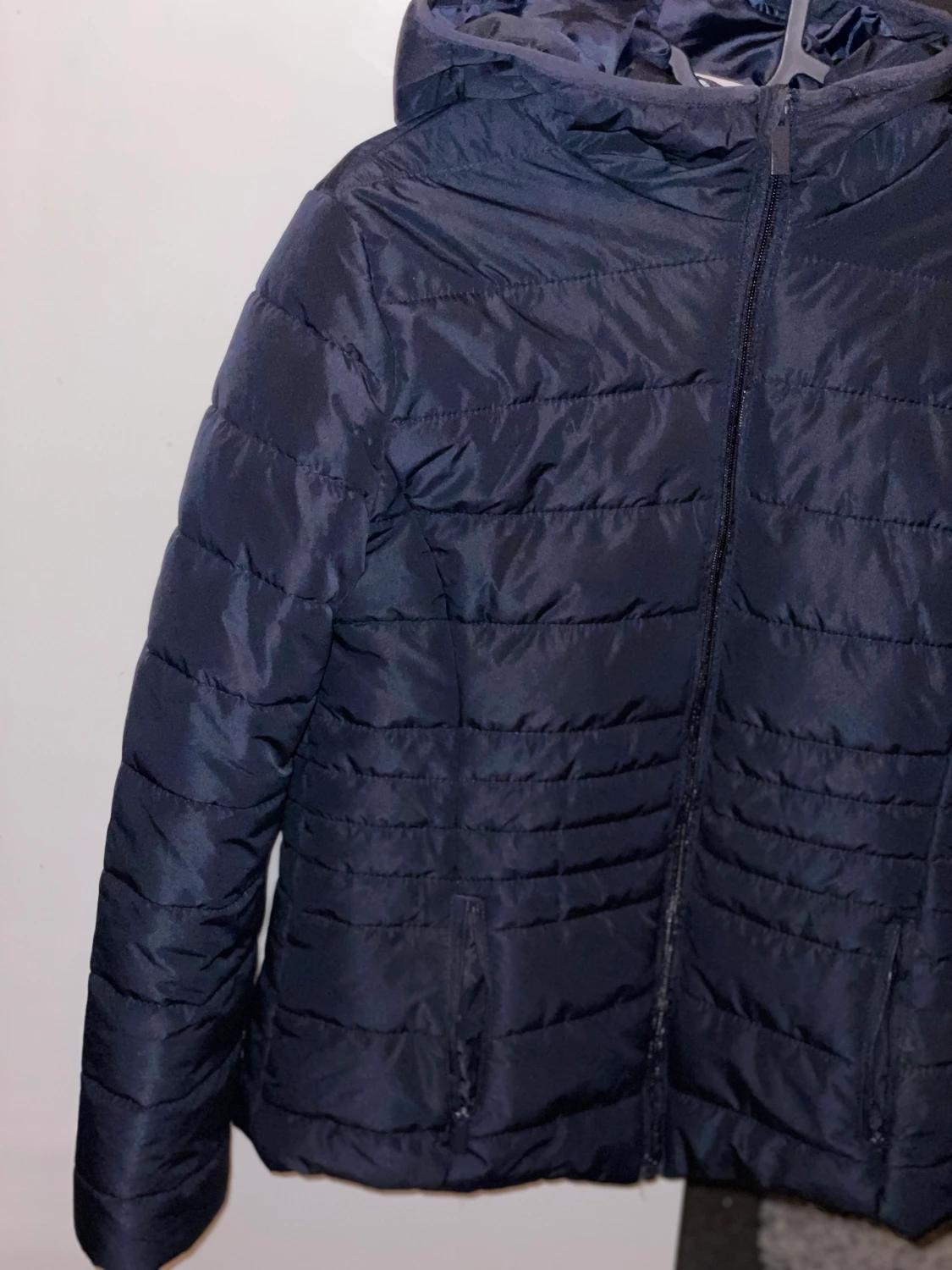 Mariblå pufferjacka - 90