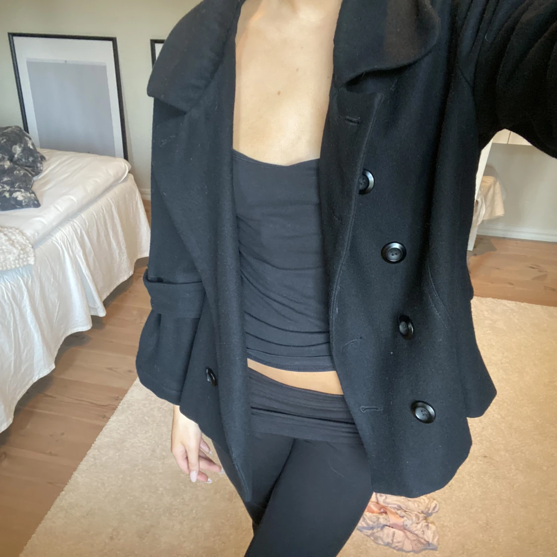 Trekvartärmad kappa  - 91