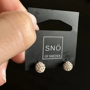 Örhängen  - Örhängen från Blomdahls, inte snö. Saknas en Sten som syns på bild 2 men syns inte mycket när de används eftersom de är en Sten på sidan 