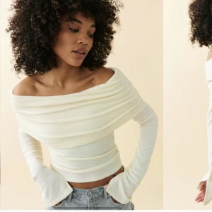 Off shoulder topp - Off shoulder topp i stickat material från Gina Tricot, aldrig använd 