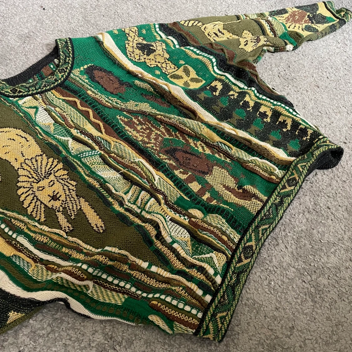 Kapital 7G Knit Rasta Gaudy Crew Sweater - 90