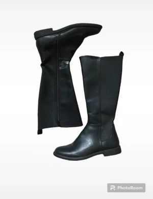 Knähöga svarta boots - Jättefina! Inga skador! Storlek 39