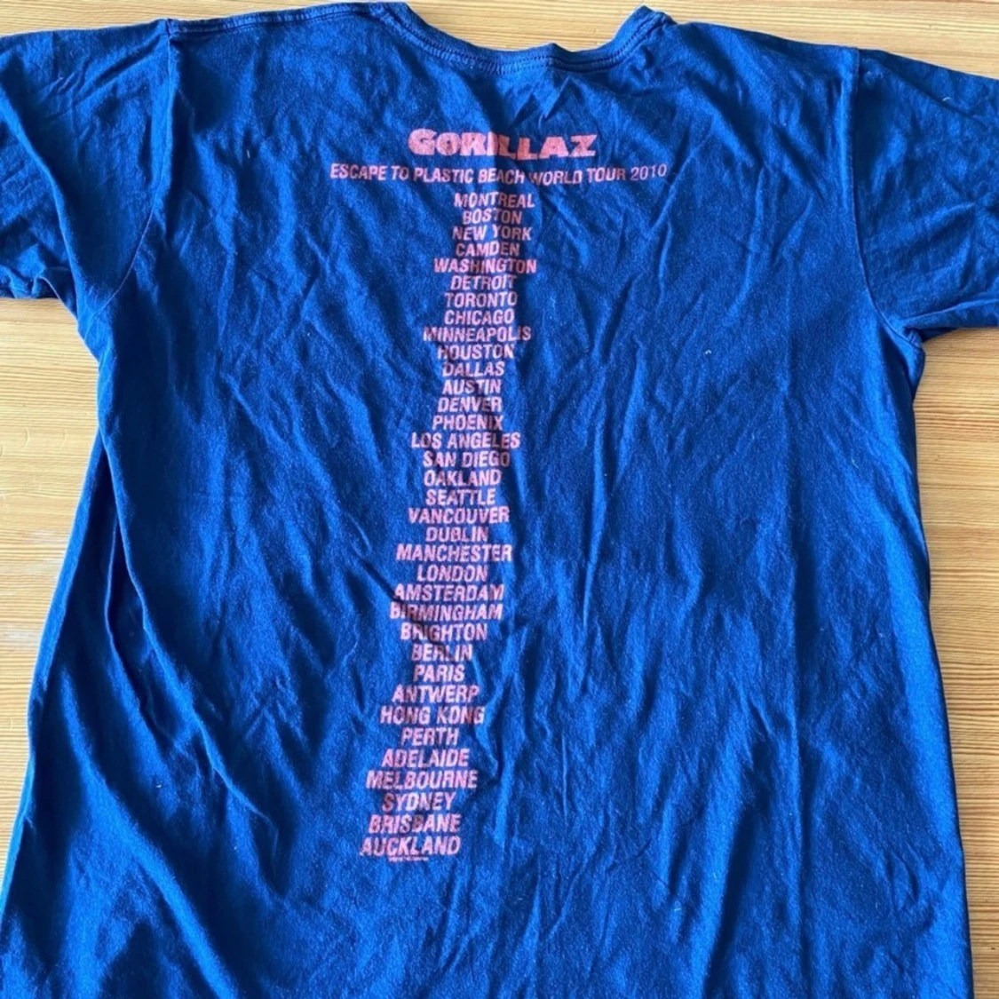 gorillaz t shirt 2010 tour - 90
