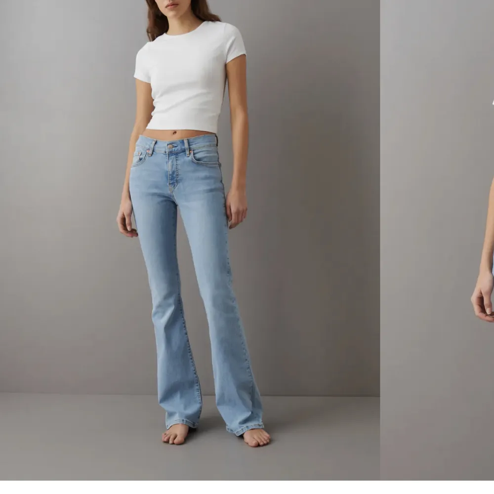 Säljer mina low waist jeans från Gina eftersom dom blivit för små för mig🫶🏻 . Jeans & Byxor.