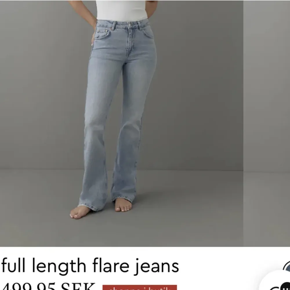 Uppklippta så passar för någon ca 160💓. Jeans & Byxor.