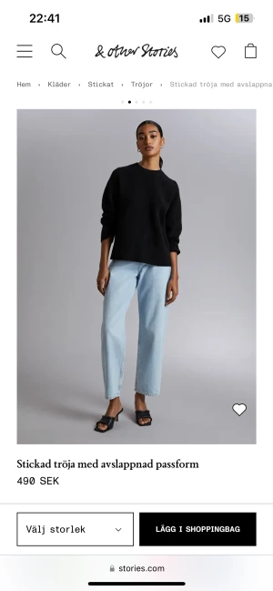 Stickad tröja - Superfin basic stickad tröja som funkar till allt