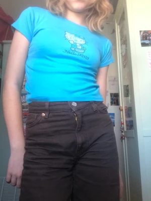 Hellokitty tröja - INTRESSEKONTROLL!! Jätte fin blå Hellokitty tröja💕 finns inte att köpa någonstans:)