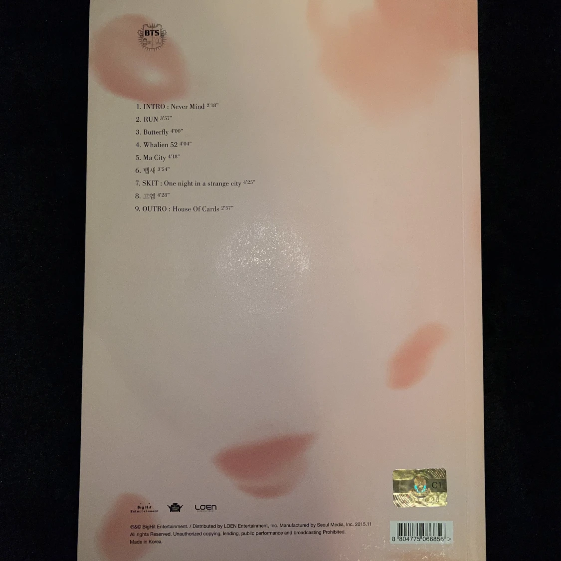 BTS ALBUM HYYH PT.2 PEACH - 90