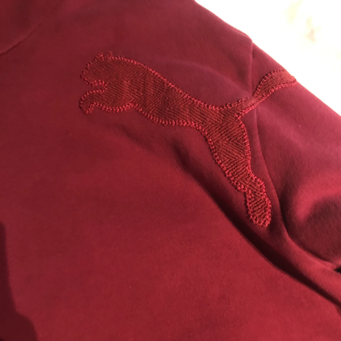 Vinröd Vintage Puma Hoodie XL - 90