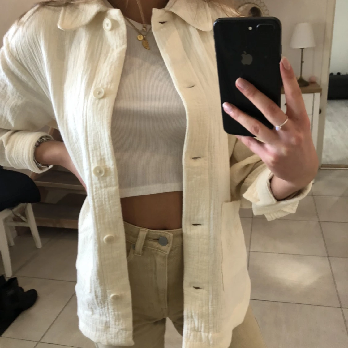 Vit overshirt Weekday - 91