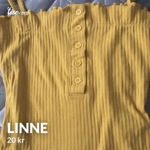 Linne - Gult linne med knappar 🌻💛 Storlek S/38 finns även i färgen svart