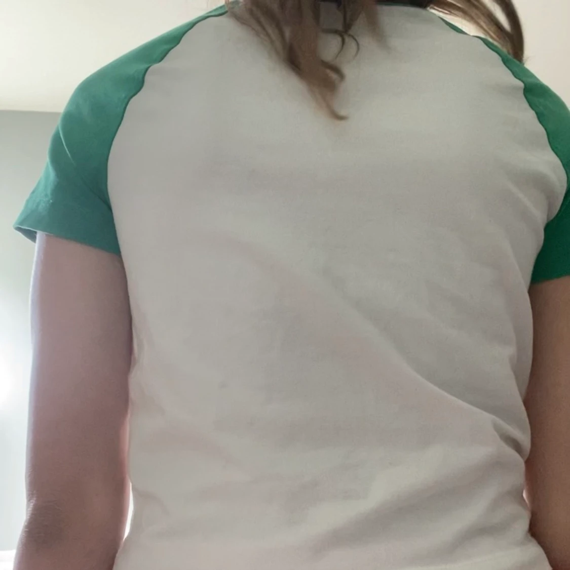 Grön vit magtröja/T-shirt - 90