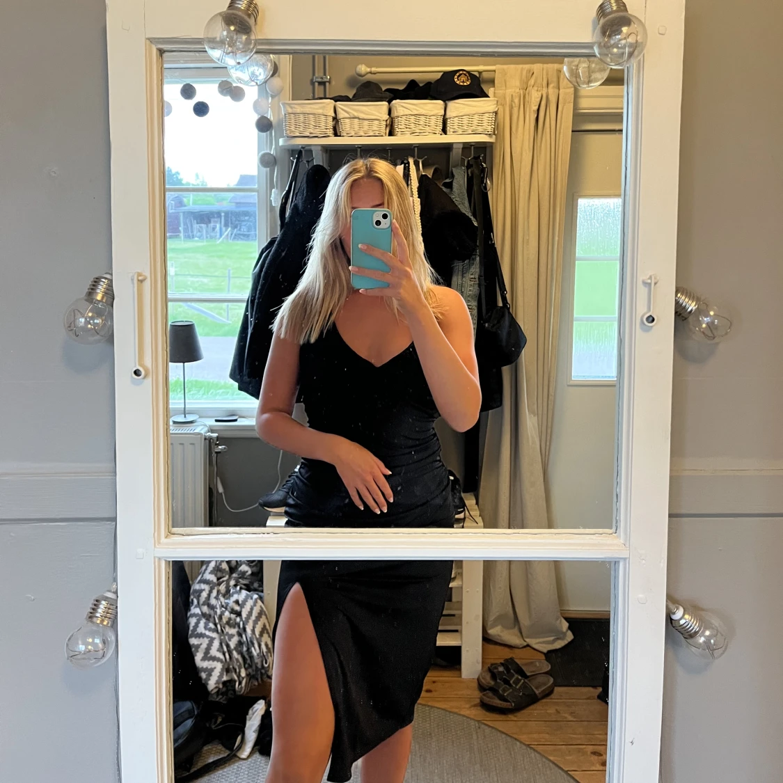 Satinklänning+ topp - 90