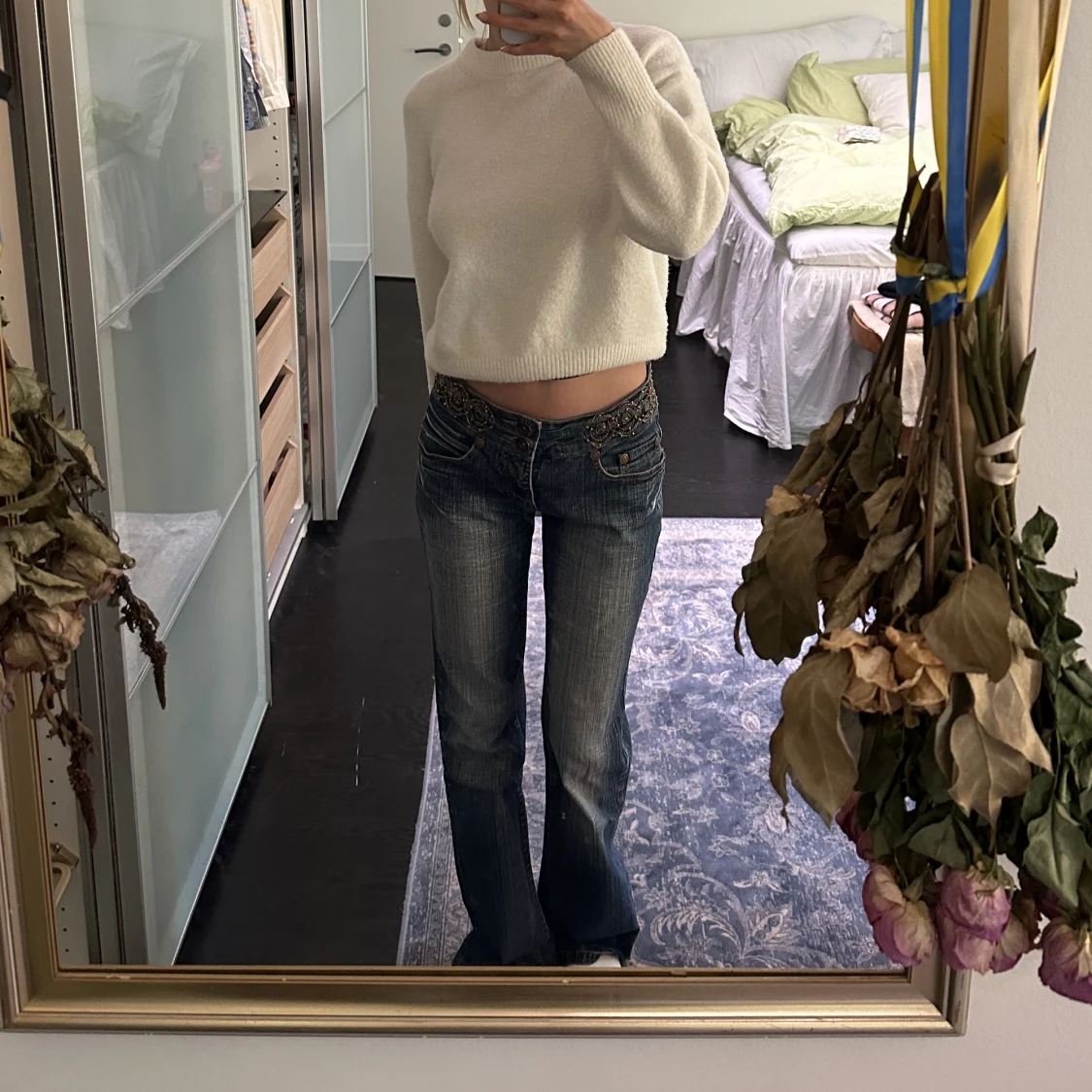 Låga bootcut jeans  - 90