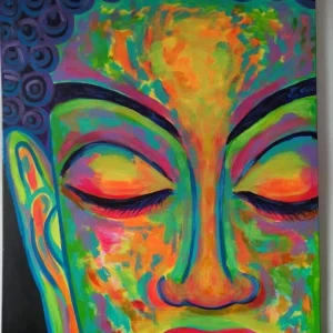 Äkta handmålade tavlor  - Akryl på duk 100 * 90cm 