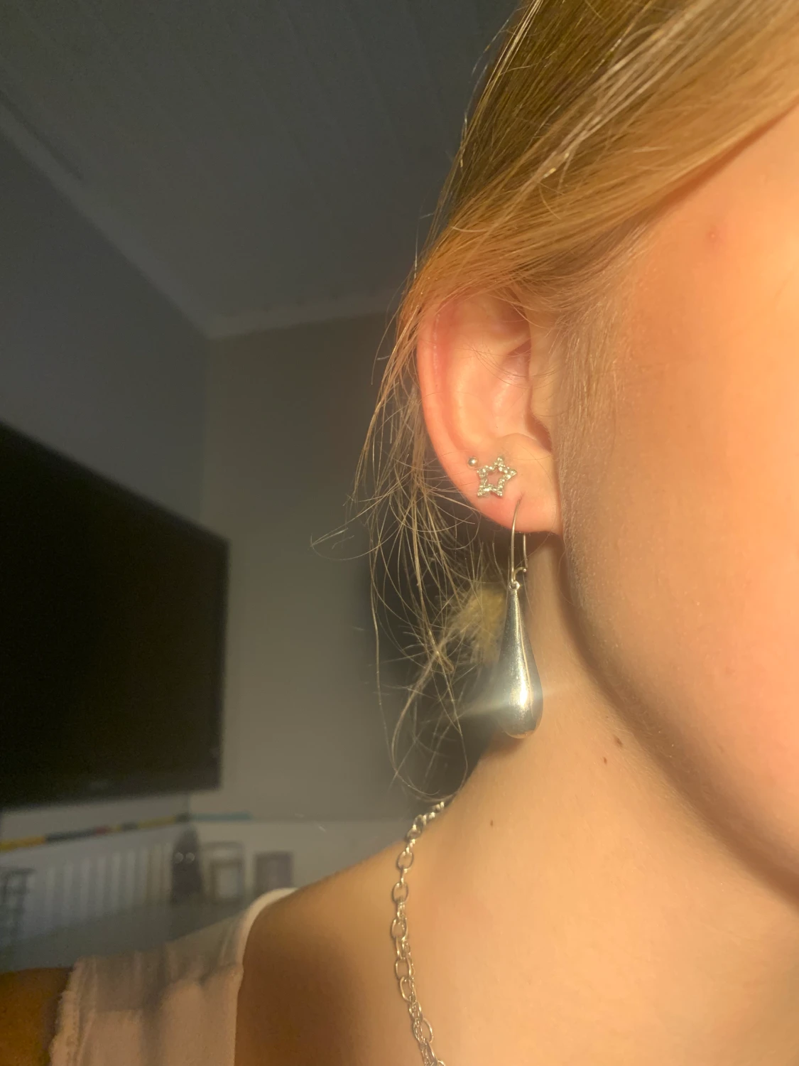 Vintage silver örhängen