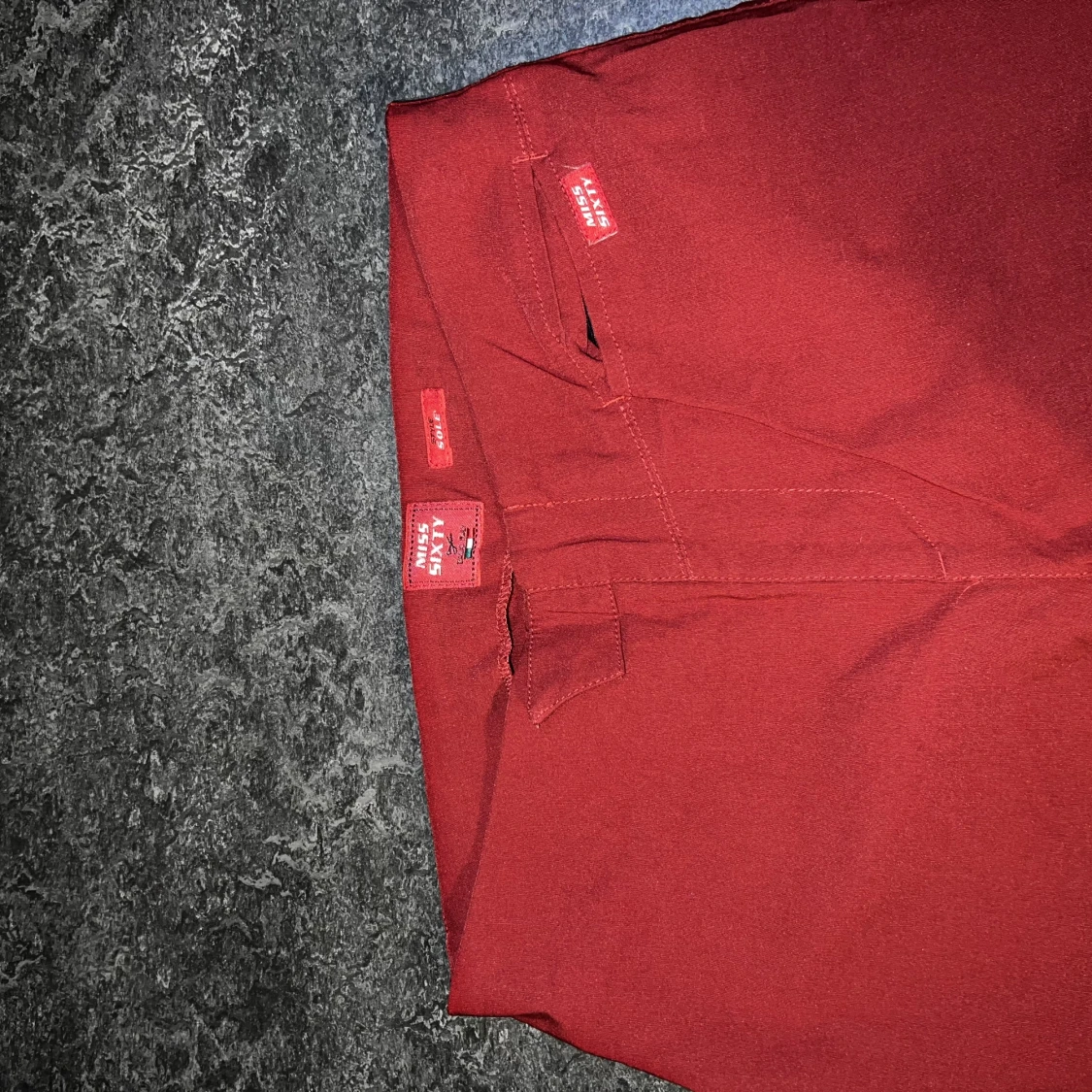 THRIFTED RED FLARED TROUSER