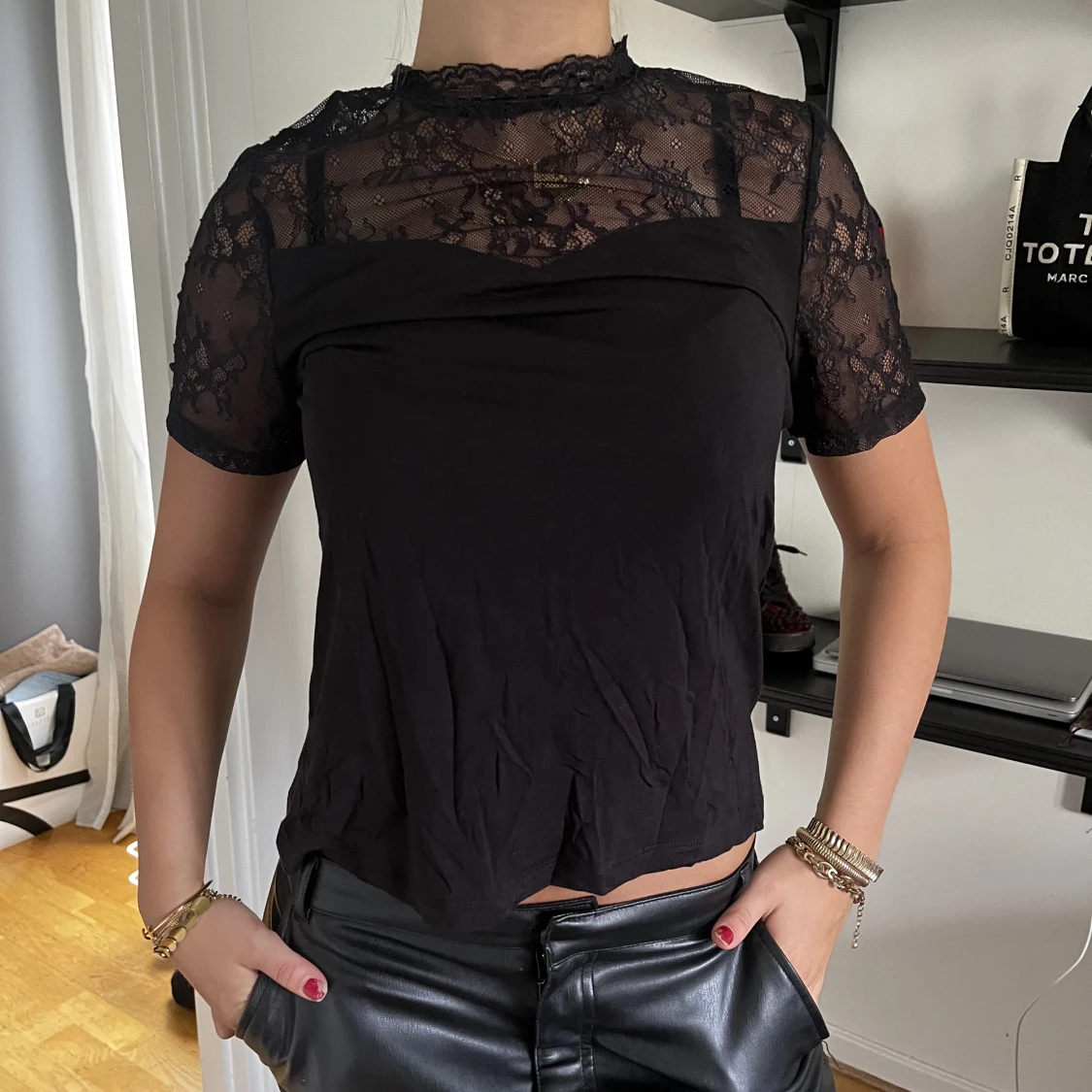 Spets T-shirt  - 90