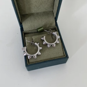 Edblad peak creoloes S steel - populära edblad örhängen i bra skick