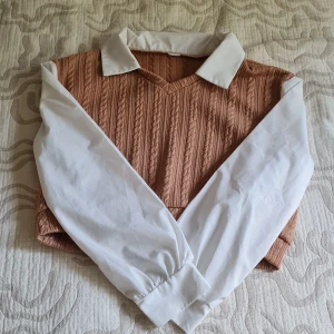 En fin tröja att ha på hösten. 35kr + frakt - Tröjan är nästan helt ny. Har hara användt den några gånger. Super fin till hösten. Tröjan är från shein och är i storlek 11-12 år (152). Materialet är luftande och tröjan är i bra skikt. 