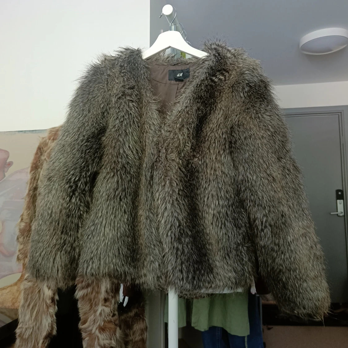 Faux pälsjacka - 91