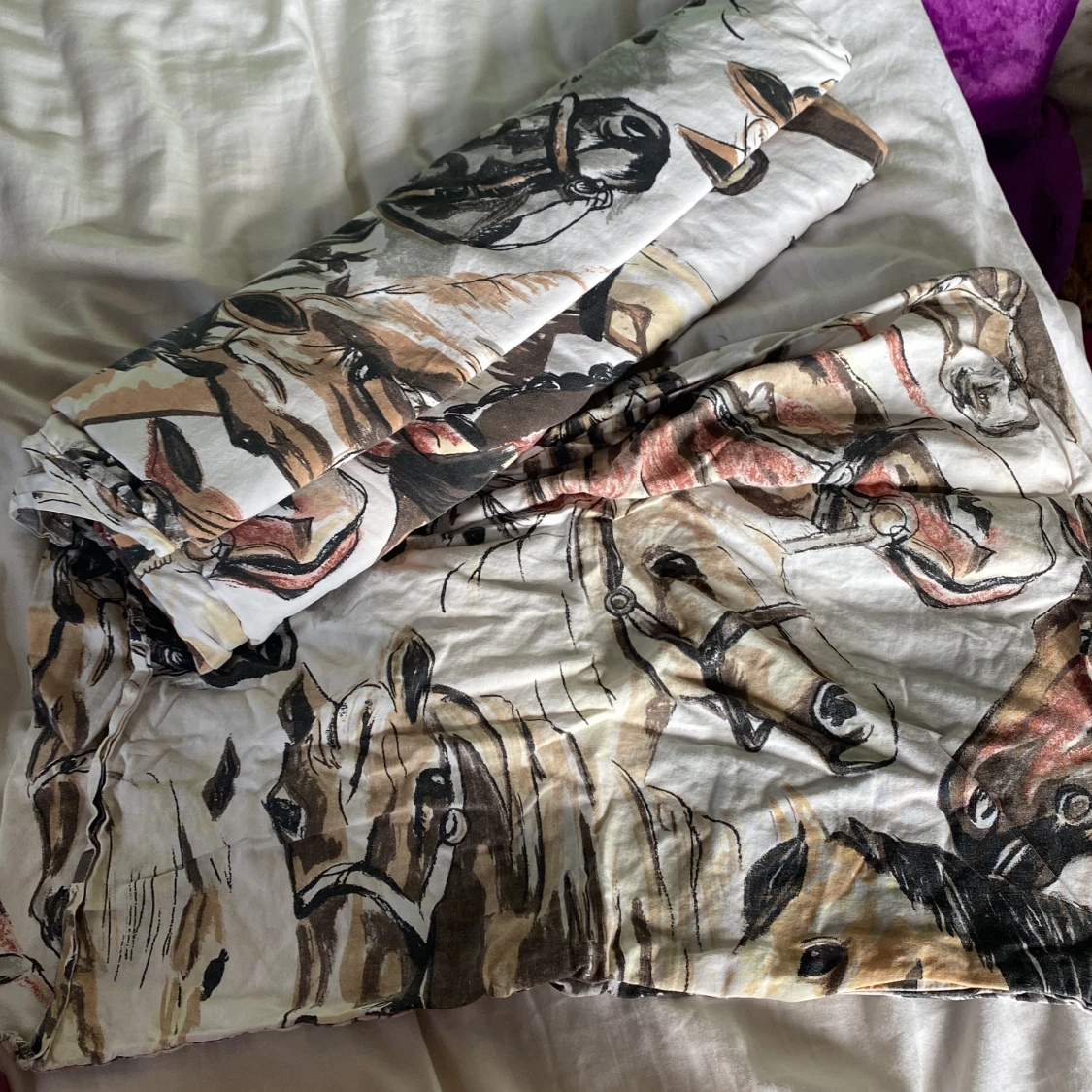 Överkast täcke och kudde