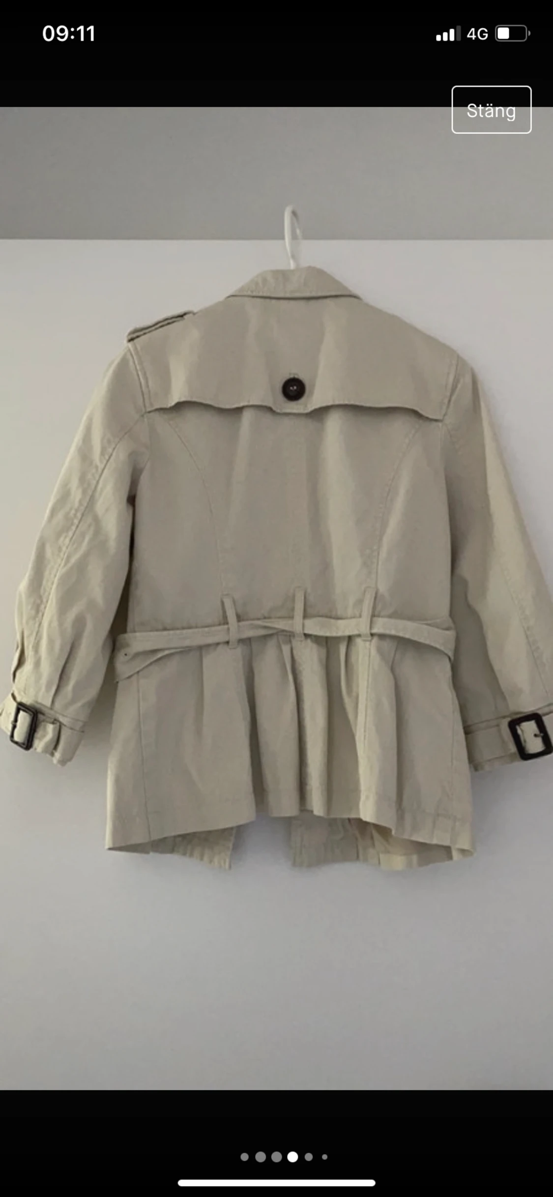 Söt beige treanchcoat - 90