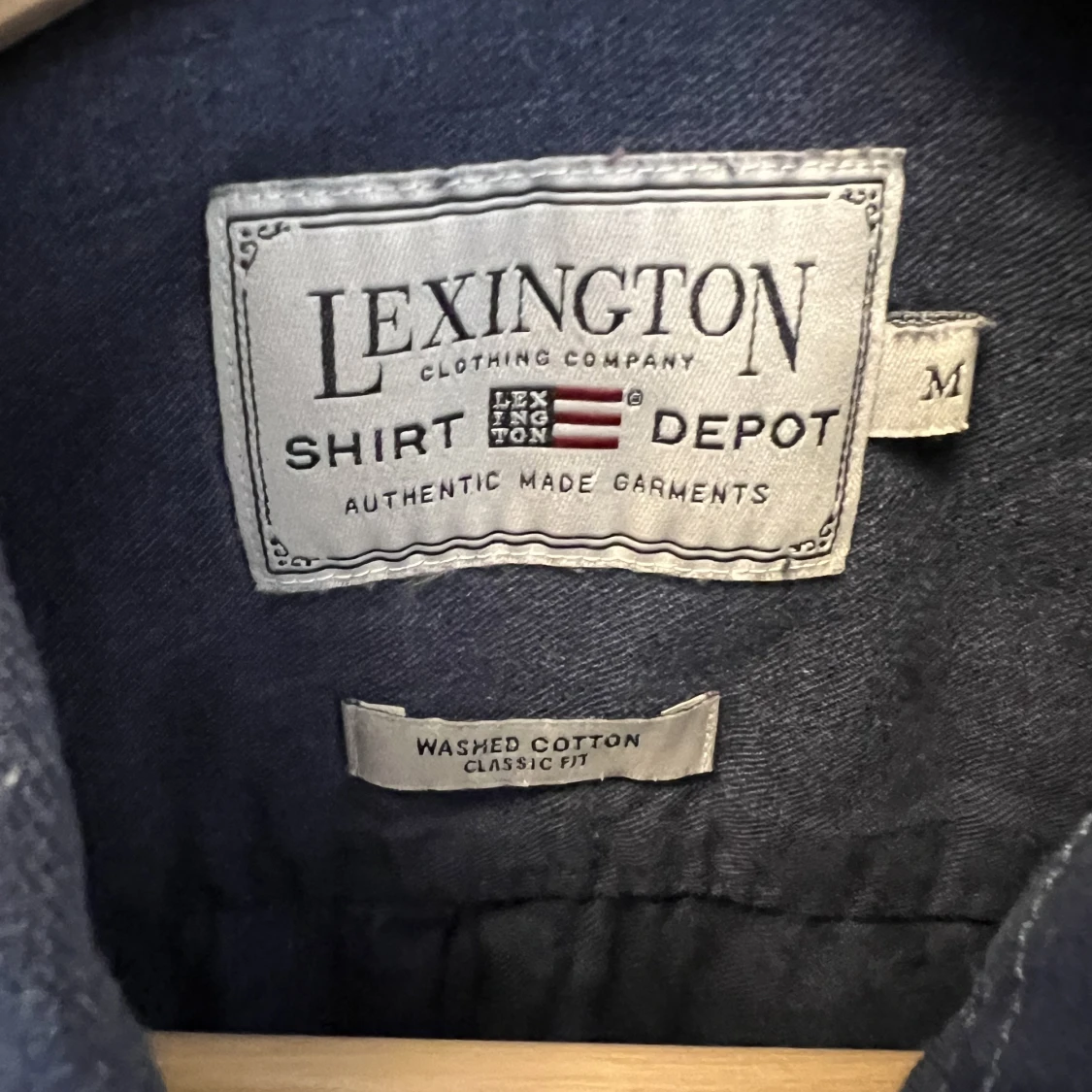 Marinblå skjorta lexington - 91