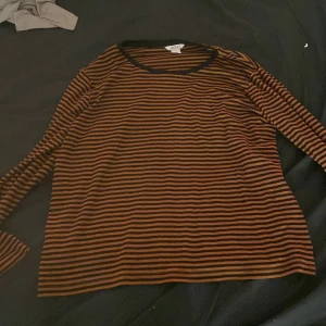 Brun/svart randig tröja - Lite tunn långärmad tröja perfekt till nu på sommaren till en kjol eller ett par jeans. 