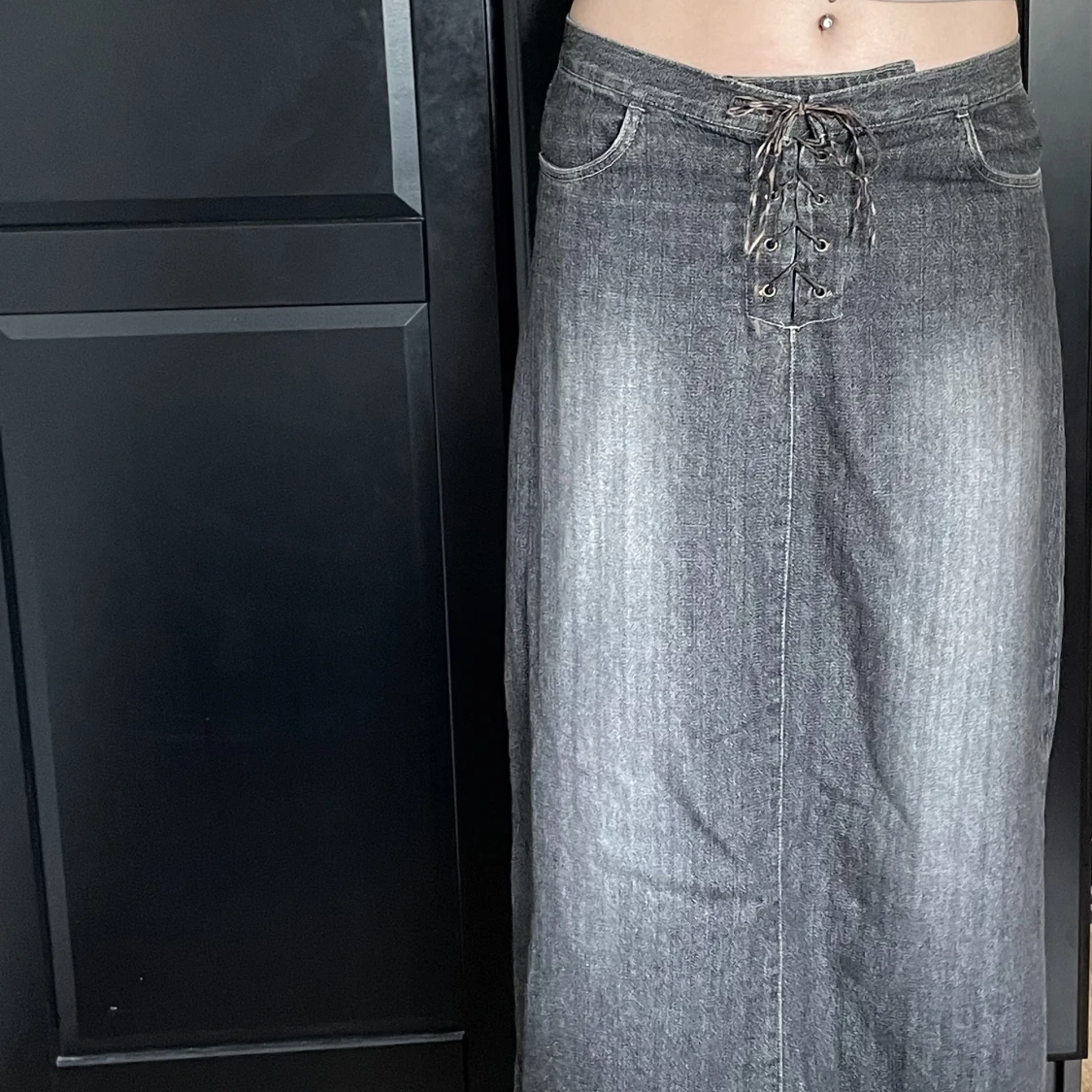 Svart jeanskjol - 90