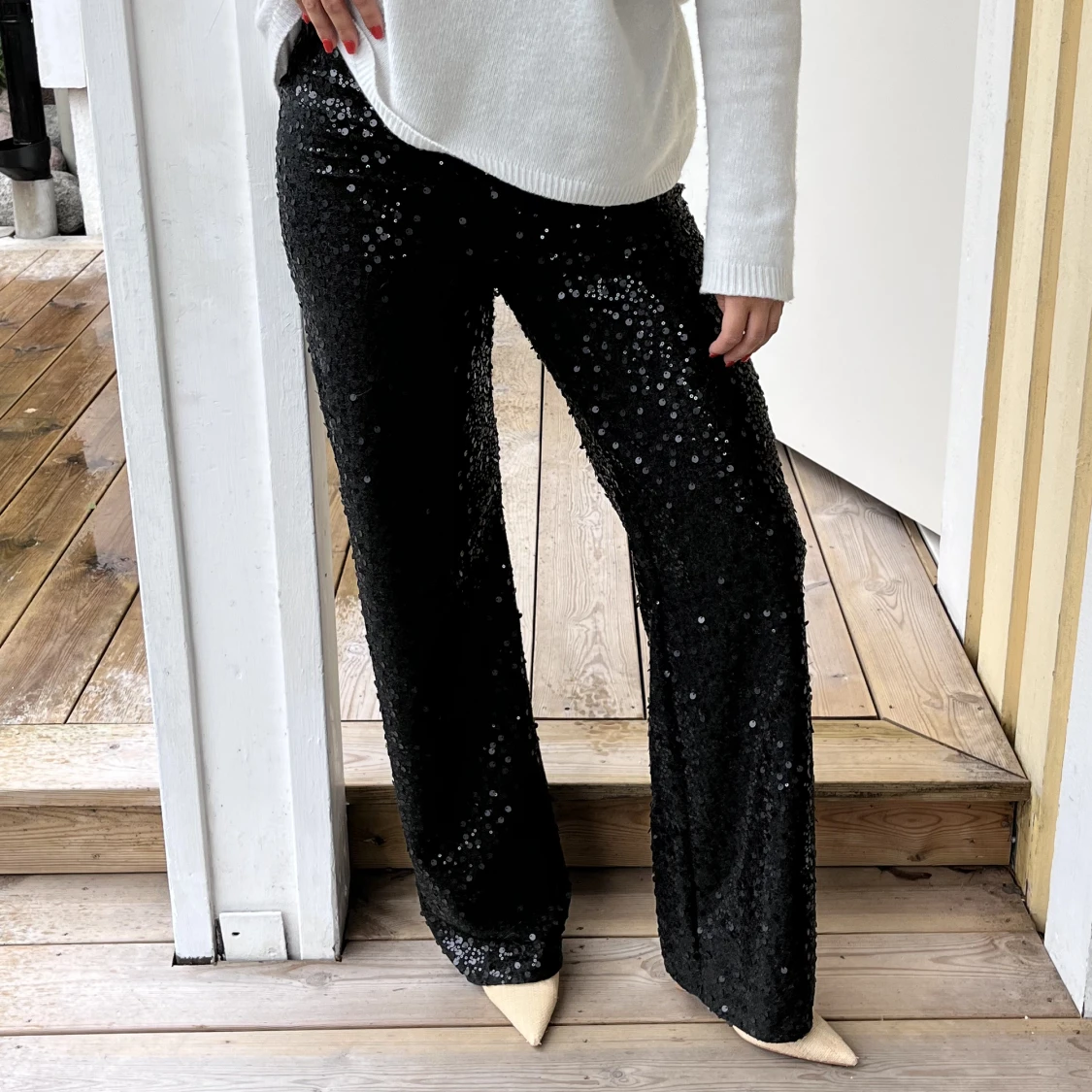 Glitter/pajettbyxor - 90