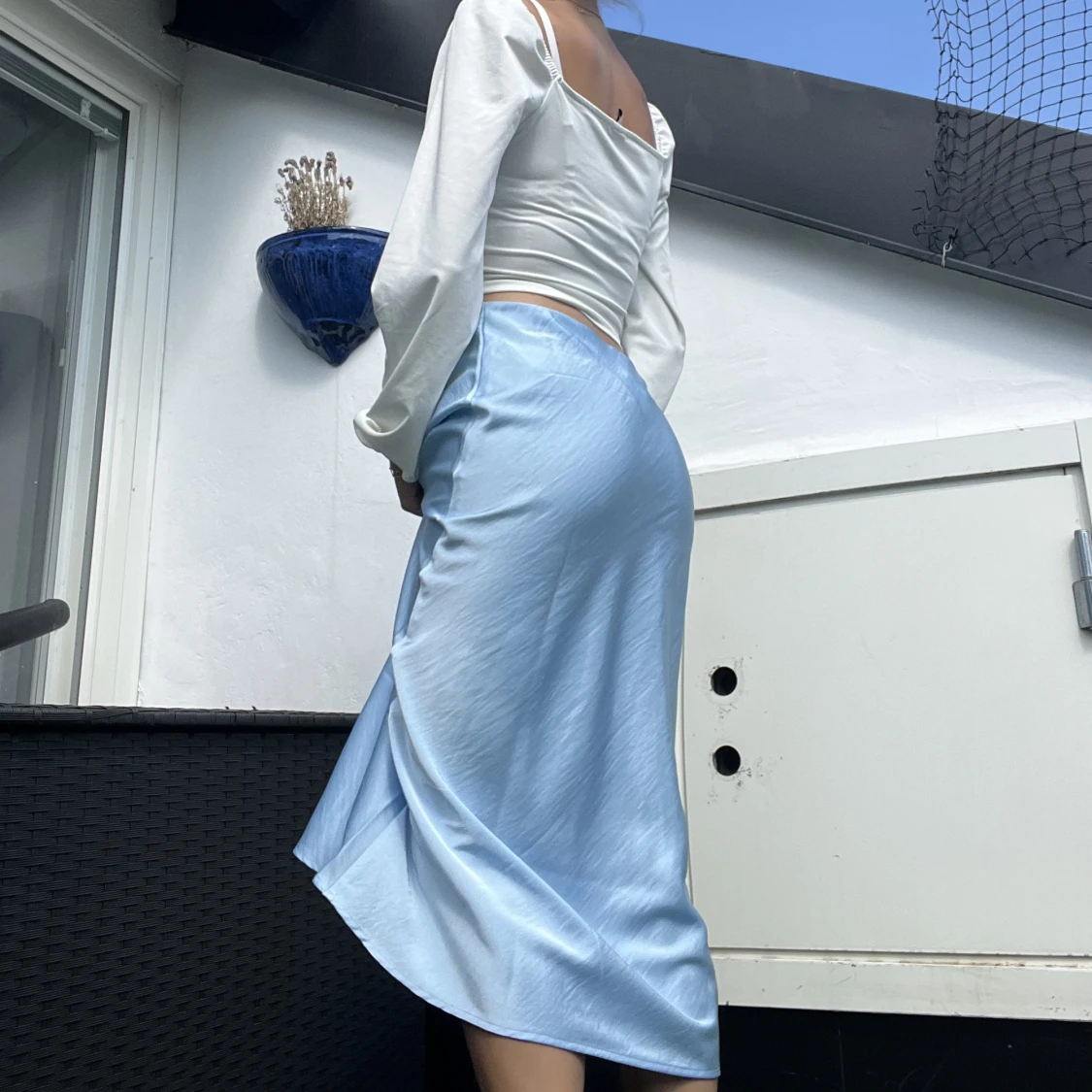 Blå långkjol från YAS