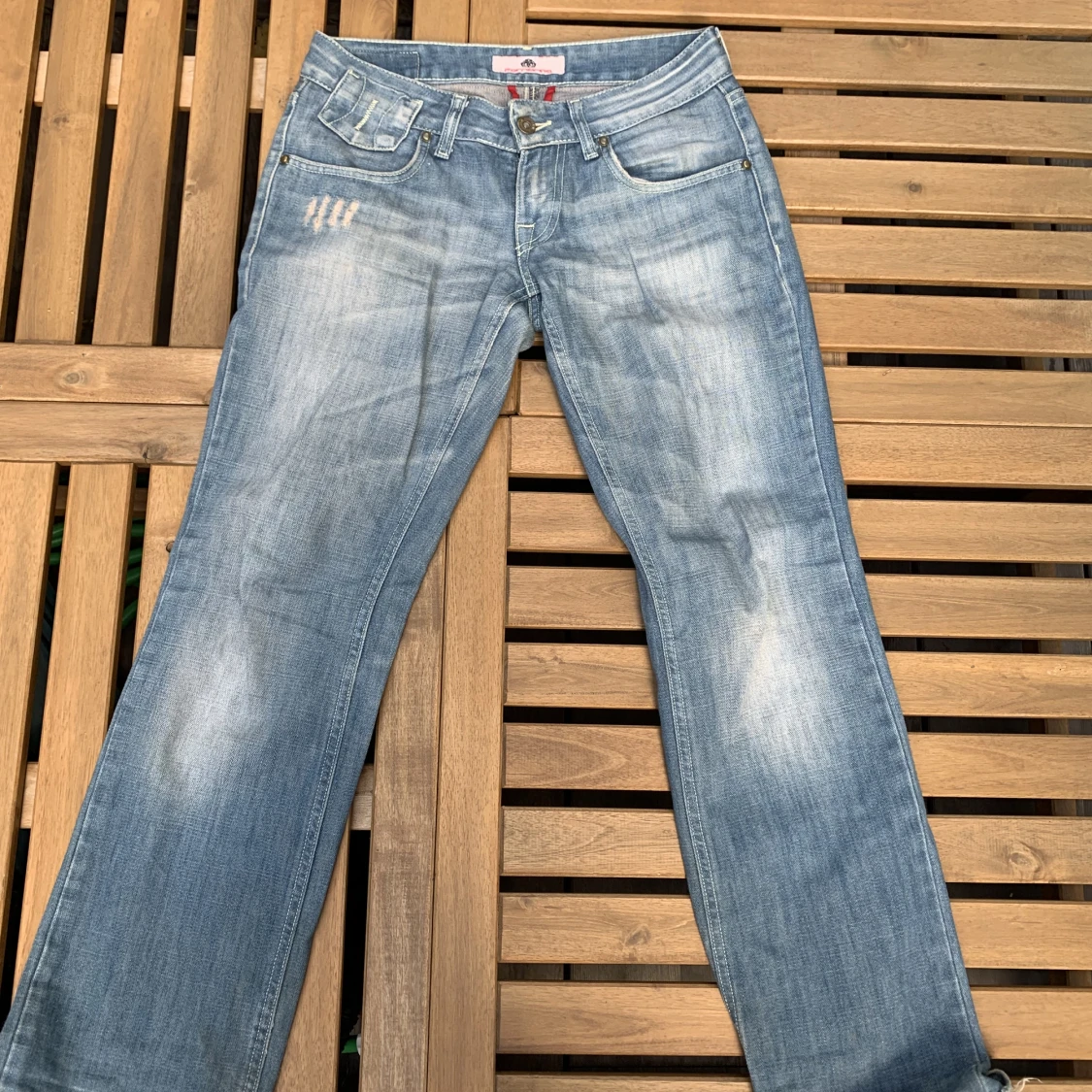 Lågmijade vintage jeans