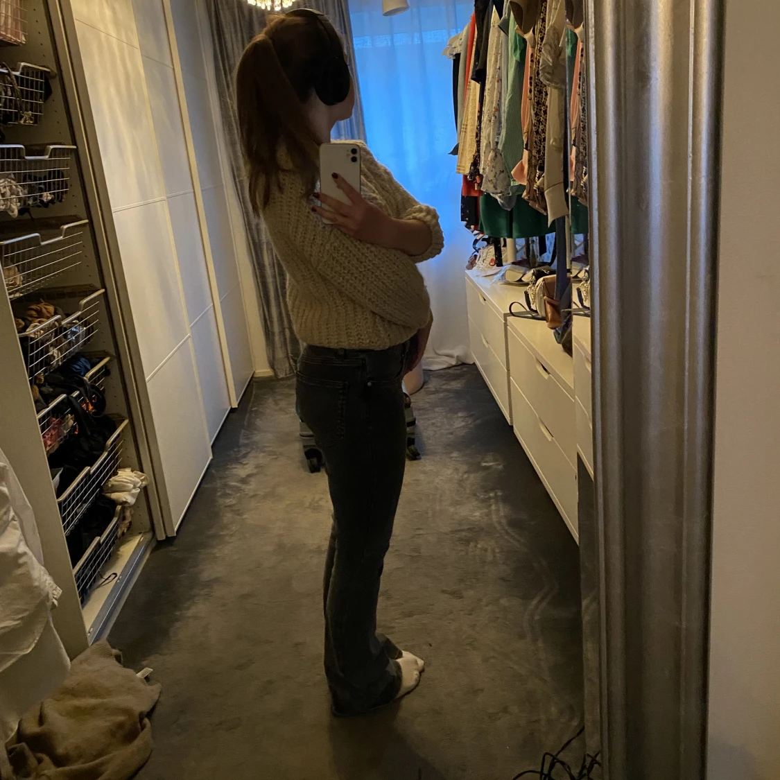 Mysig tröja, beige. - 90