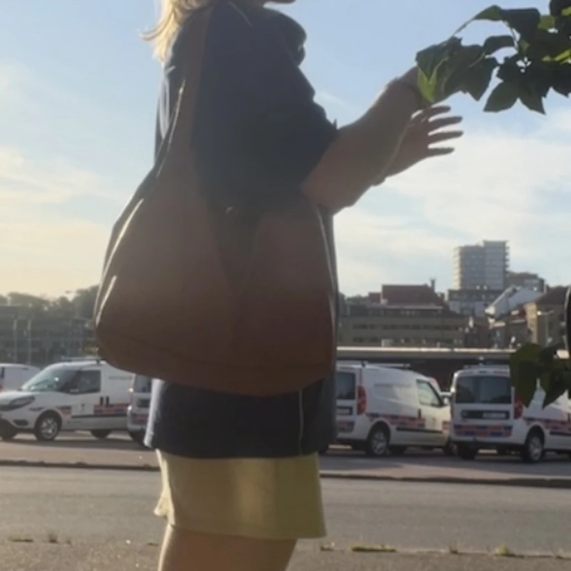 Brun Läder Väska - 91