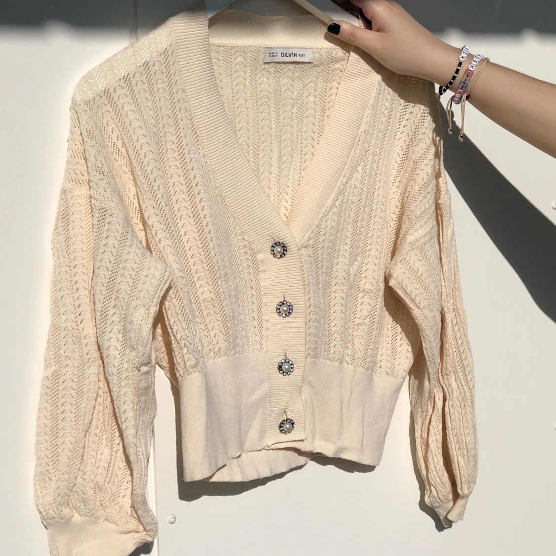 Chiquelle stickad topp