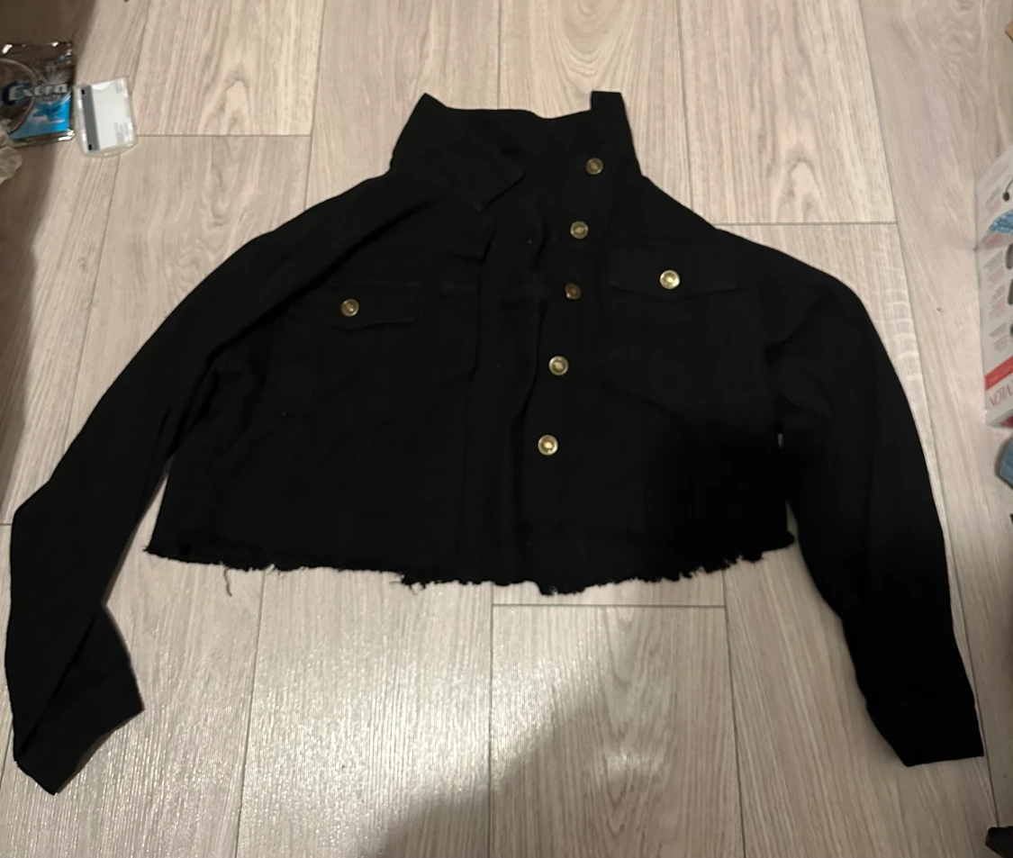 svart jeansjacka - 90