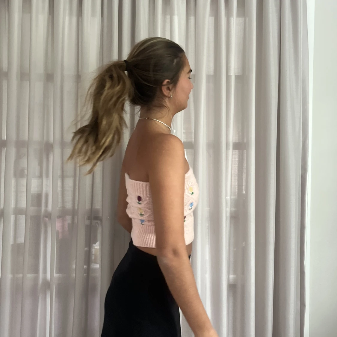 Zara stickad tubetopp - 90