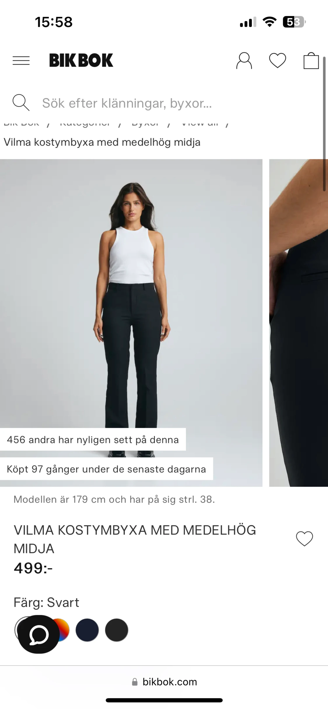 Kostymbyxor från Bikbok