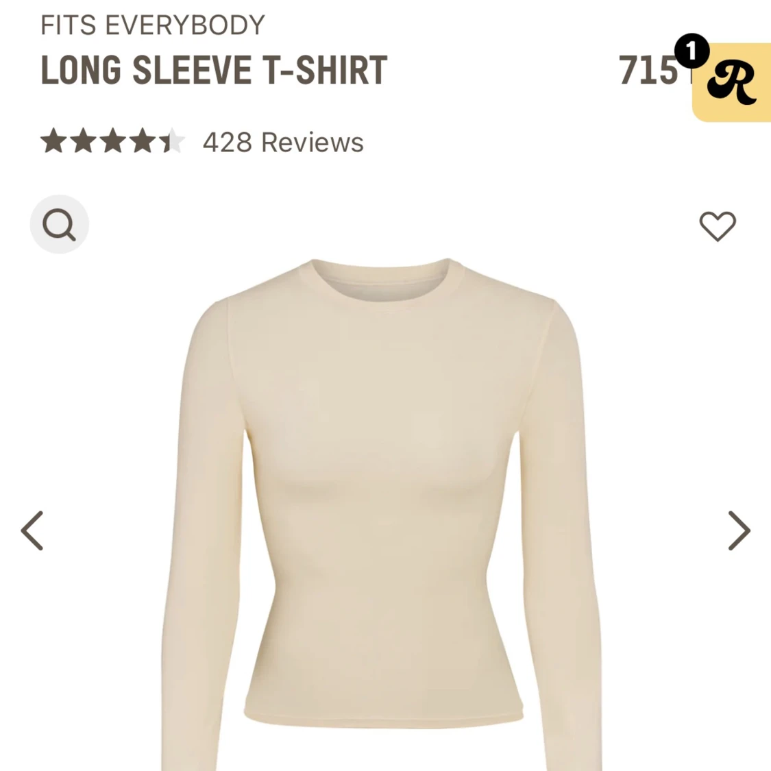 SKIMS FITS EVERYBODY LONG SLEEVE