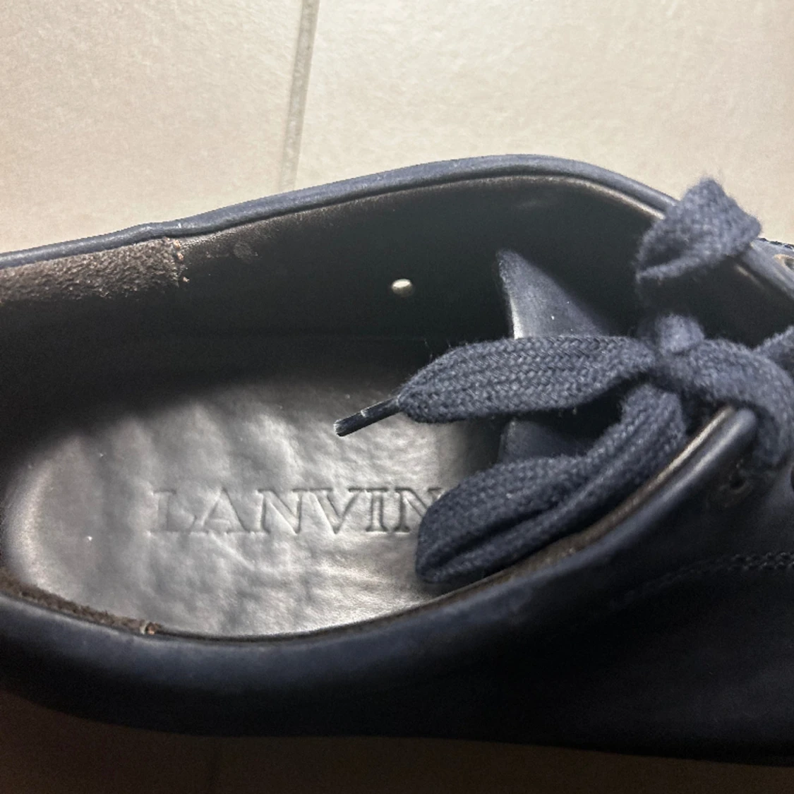 Lanvin nubuck low sneaker - 91