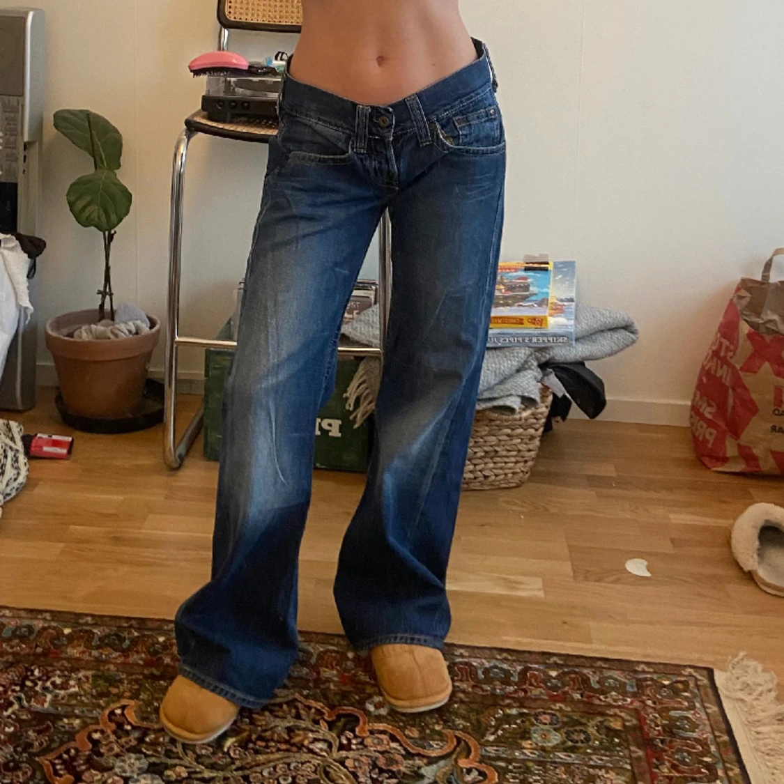 Lågmidjade bootcut replay jeans - 91