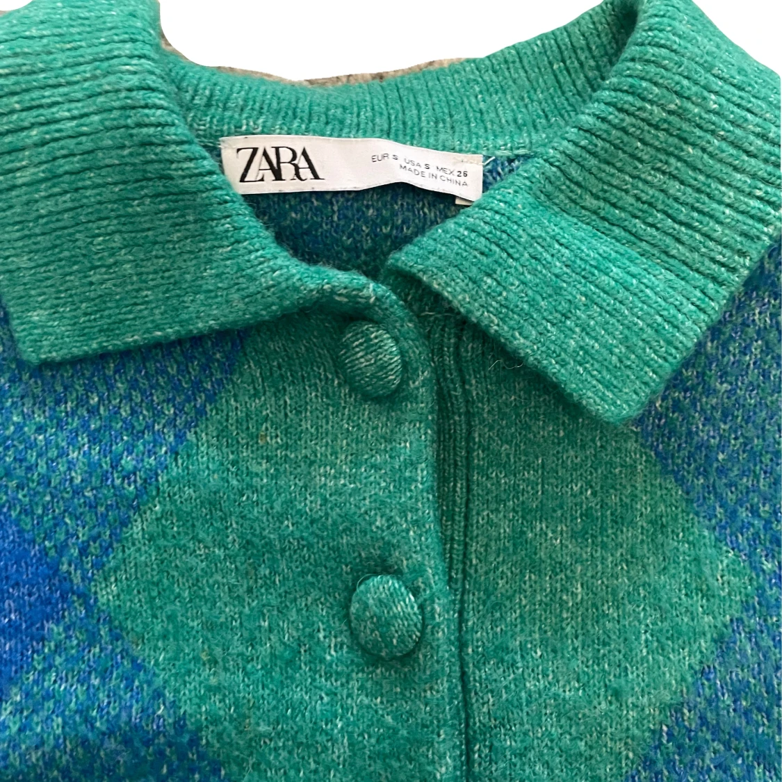 Grön och blå rutig - 91