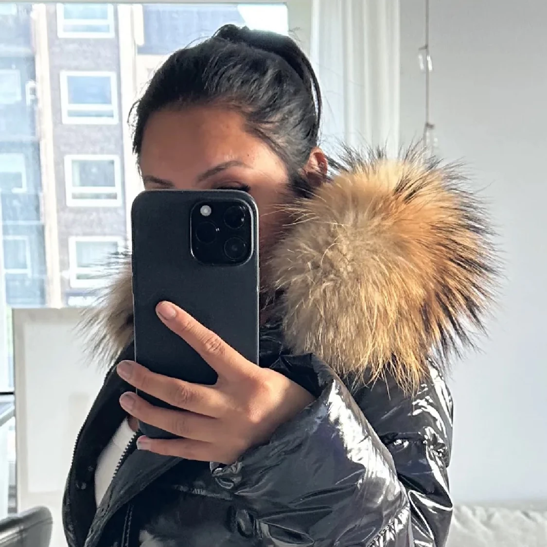 Fur Stockholm jacka storlek S - 91