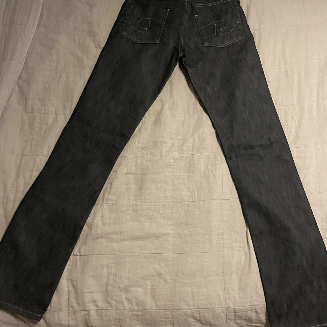 Gråa straight leg jeans - 90
