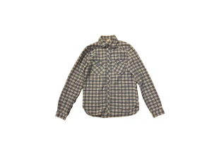 70-tals flanell - Blå och vit rutig flanell skjorta från 70 talet i bomull🌀super skönt material 🙏 pris kan diskuteras 