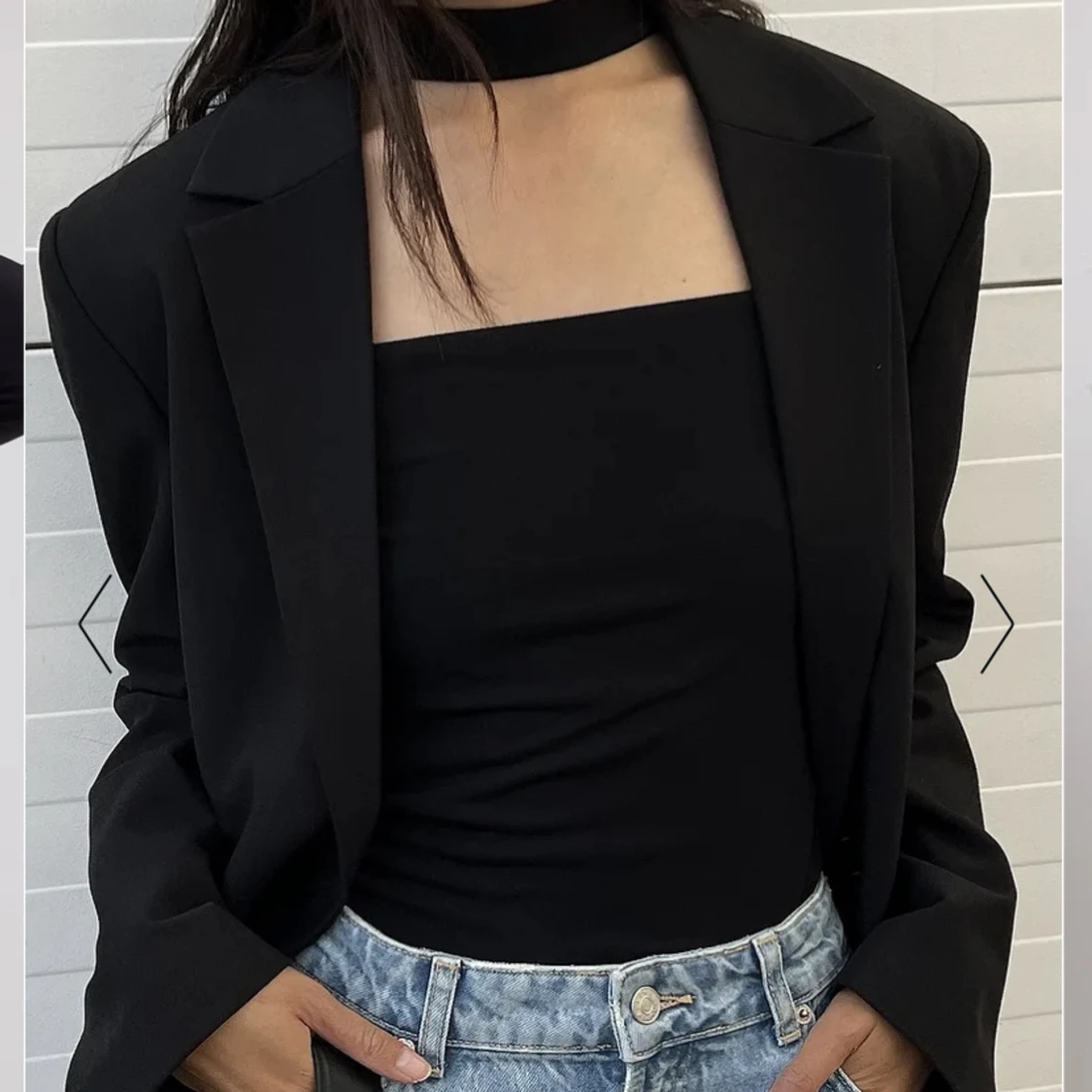 Tröja med inbyggd krage - 90